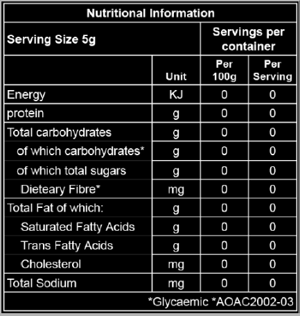 creatine nutritional information